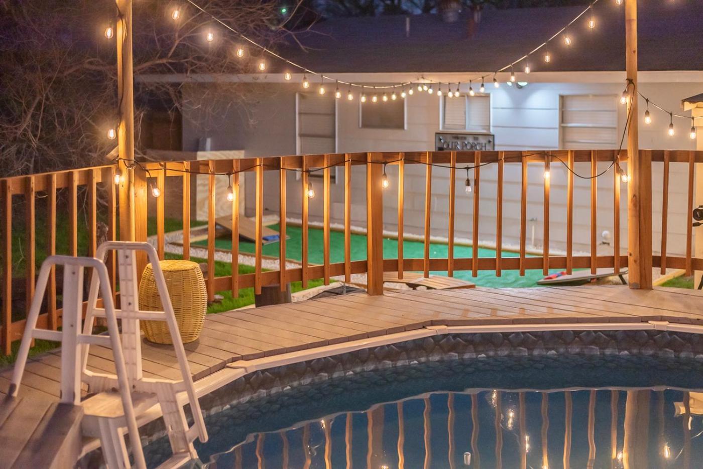 Game Room, Pool & Fire Pit At The Medical Center サンアントニオ エクステリア 写真
